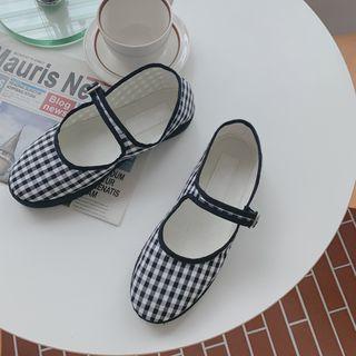Gingham Mary Jane Flats