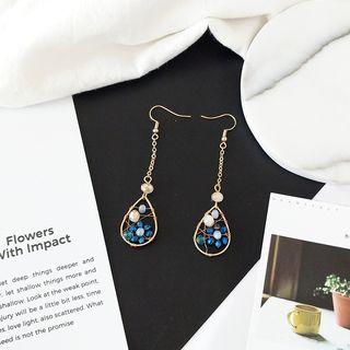 Embellished Droplet Drop Earring
