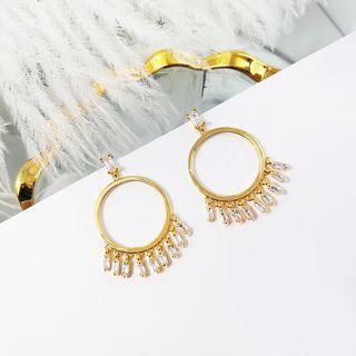 Fringed Stud Earring 1 Pair - As Shown In Figure - One Size