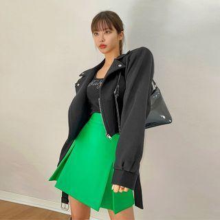 Cropped Cotton Rider Jacket