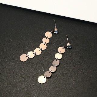 Metal Disc Earrings