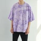 Elbow-sleeve Tie Dye Pocket T-shirt