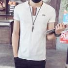 Short Sleeve Notch Neck T-shirt