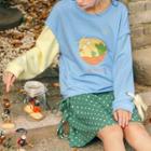 Ladybug Print Color-block Sleeve Sweater