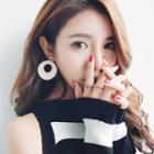 Fluffy Hoop Earring