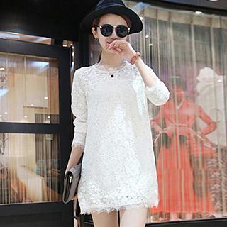 Long-sleeve Lace Tunic