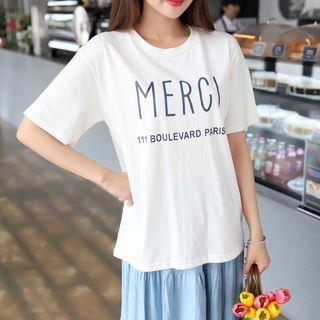 Merci Printed T-shirt