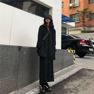Single-breasted Blazer / A-line Maxi Skirt