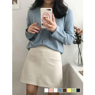 V-neck Lightweight Cardigan In 8 Colors