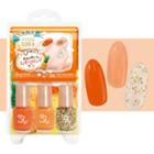 Lucky Trendy - Bw Nail Cockail Vivid Soda Nail (sparkling Sun) 1 Set