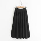 Midi Knit Pleated Skirt