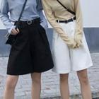High-waist Straight Leg Shorts / Pants