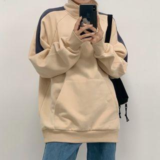Half-zip Paneled Pullover