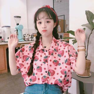 Strawberry Short-sleeve Shirt Strawberry - One Size
