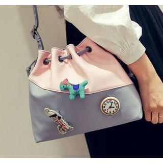 Colour Block Bucket Bag