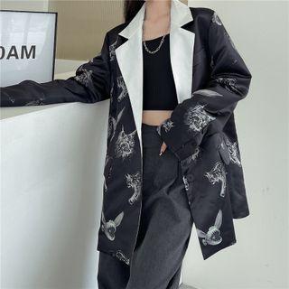 Monster Print Blazer