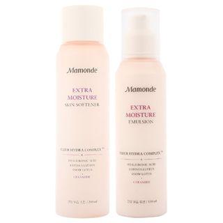 Mamonde - Set Of 2: Extra Moisture Skin Softner + Emulsion