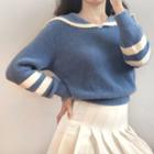 Sailor-collar Sweater
