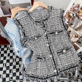 Color-block Woolen Vest
