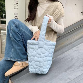 Plain Quilted Bucket Bag