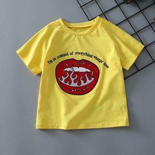 Short Sleeve Embroidered Crop Top