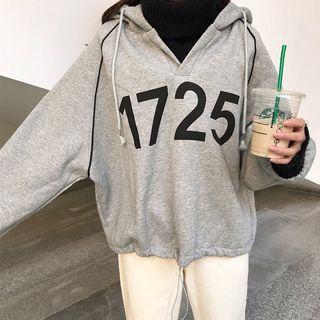 Turtleneck Numbering Hoodie