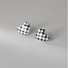 Heart Checker Sterling Silver Earring 1 Pair - S925silver - One Size