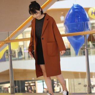 Notched Lapel Trench Coat