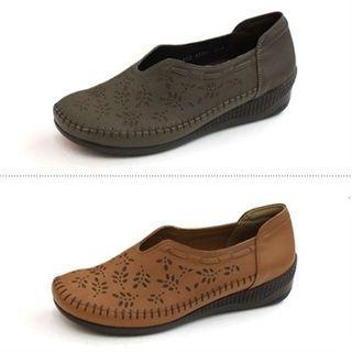 Genuine Leather Patterned Loafers