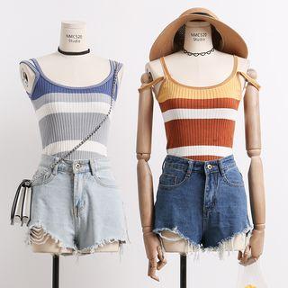 Lightweight Dual-strap Knit Tank Top