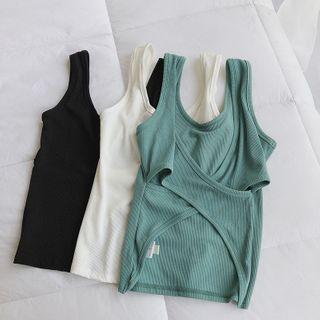 Cross Strap Back Sleeveless Top
