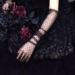 Dots Mesh Gloves