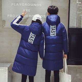 Couple Matching Hooded Midi Padded Coat