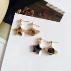 Asymmetric Star-and-planet Drop Earring / Clip-on Earring
