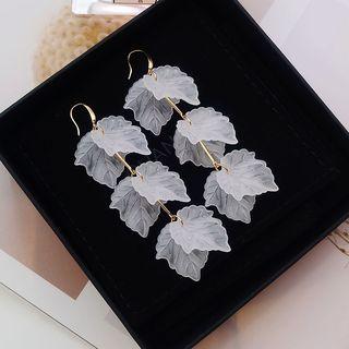 Resin Leaf Dangle Earring