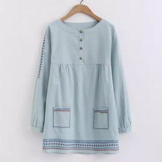 Embroidered Long Sleeve Tunic