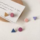 Non-matching Geometric Stud Earring