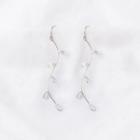 Rhinestone Branches Dangle Earring 1 Pair - As Shown In Figure - One Size