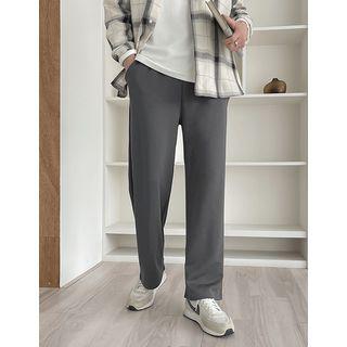 Drawcord Straight-leg Pants