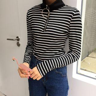 Half Zip Long-sleeve T-shirt