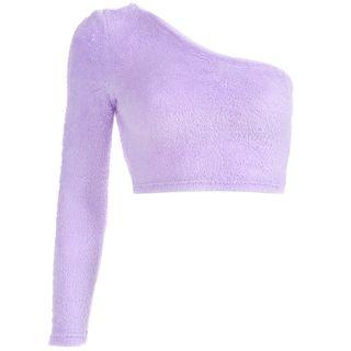 One Shoulder Crop Sweater