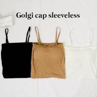 Padded Ribbed Camisole Top