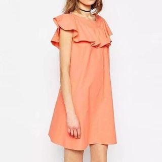 Ruffle Shift Dress