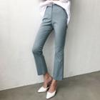 Boot-cut Stretch Cotton Dress Pants