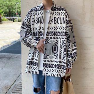 Lettering Pattern Shirt