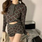 Argyle Sweater / Shorts
