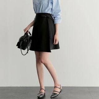 Tie-detail A-line Skirt