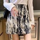 High-waist Printed Skirt