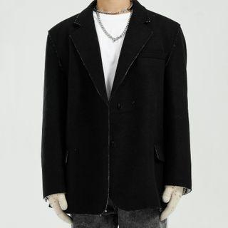 Fringed Trim Blazer