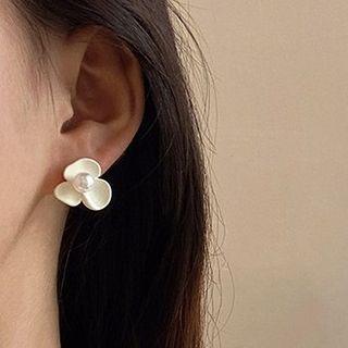Flower Stud Earring / Geometry Drop Earring